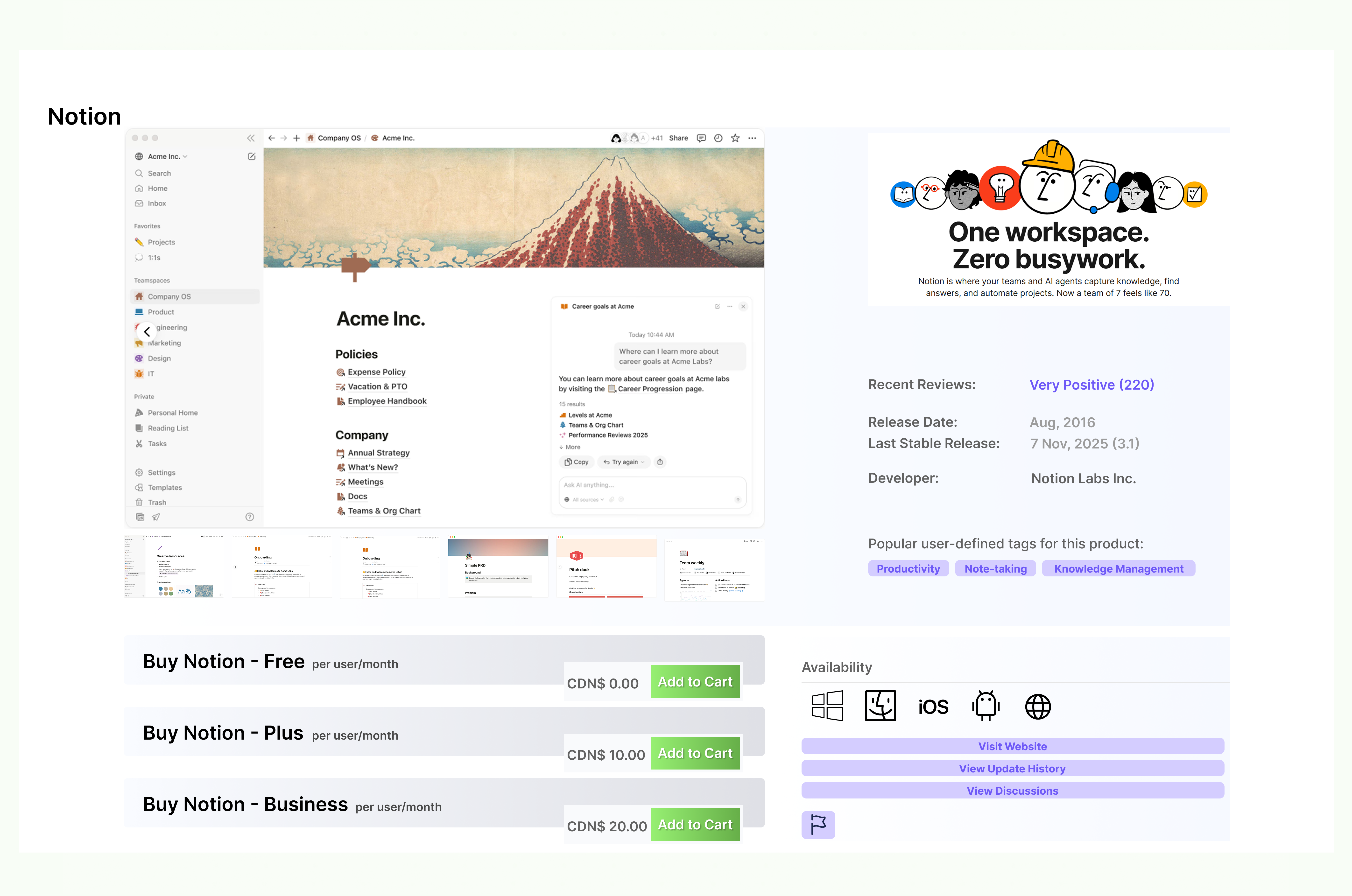 Unified SaaS marketplace discovery